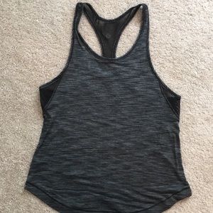 WORN ONCE - Grey and black Lulu Lemon tank